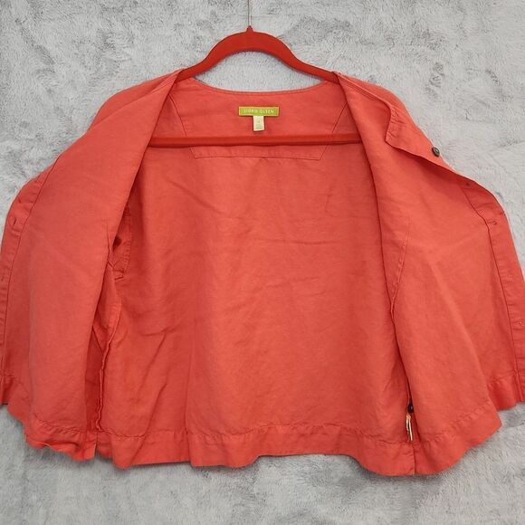 Sigrid Olsen womens short sleeve blouse - Picture 3 of 10